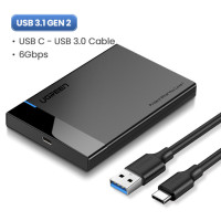 Ugreen 2.5 HDD SSD чехол SATA к USB 3.1 адаптер HDD