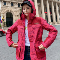 稻草人衝鋒衣女戶外防風防水登山服夾克bf風ins山系滑雪服外套女