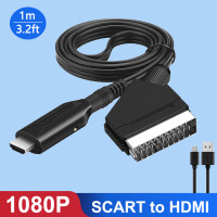 Переходник Scart на HDMI для видео и аудио, адаптер 1080P для HD TV Sky Box STB Plug HD TV DVD