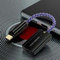 Цифровой декодер KEYSION USB TYPE C на 3,5 мм DSD512 256 MQA Hi-Fi DAC Аудио чип