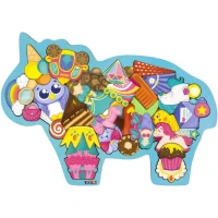 Развивающая игра-головоломка "Единорог" фигурный пазл