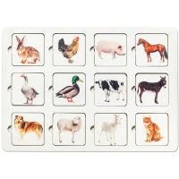 Секретики "Ферма", развивающая игра из дерева для малышей