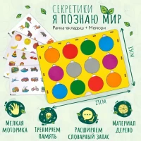 Развивающая игрушка Секретики "Я познаю мир" + мемори