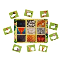 Пазл-сортер "Где чей узор? (трафарет)" Ань Янь