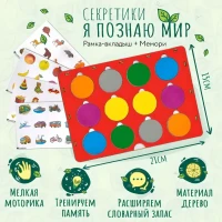 Развивающая игрушка Секретики "Я познаю мир" + мемори