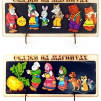 Сказки для малышей на магнитах Магнитный театр Репка+Колобок