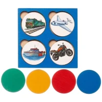 Деревянная игра-запоминалка "Транспорт" для развития памяти
