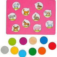 Секретики с окошками, развивающая мемори-игра для малышей