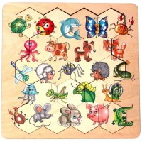 Развивающий пазл-головоломка "Занимательные соты" для детей