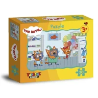 Контурный пазл 30 элементов "Три кота".