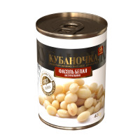 Кубаночка Фасоль Натуральная Белая 400г