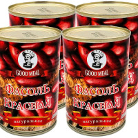 Фасоль Гуд Мил (Good Meal) красная натуральная, 425 мл - 4 шт