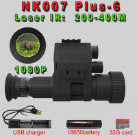 Монокуляр ночного видения NK007, 1080P, 200-400 м, инфракрасный прицел, видеокамера с перезаряжаемым аккумулятором, несколько языков