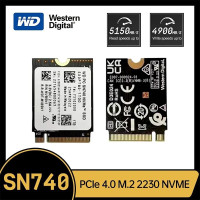 Western Digital WD SN740 1 ТБ M.2 SSD 2230 NVMe PCIe Gen 4x4 SSD для ноутбука Microsoft Surface ProX Surface 3 Паровая колода