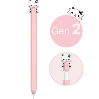 Портативный мягкий силиконовый мультяшный чехол-карандаш, емкостный защитный рукав для ручки Ipencil, ручка второго поколения для Apple Pencil 2