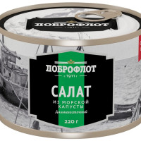 Салат из морской капусты "Дальневосточный" Доброфлот 220г 3шт