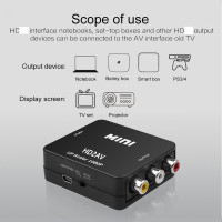 Kebidu HDMI-совместимый конвертер в RCA AV CV SB L R видеобокс HD 1080P 1920*1080 60 Гц 2 AV поддержка ТВ NTSC PAL выход в AV