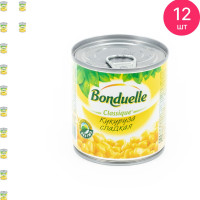 Кукуруза консервированная Bonduelle 212гр (комплект из 12 шт)