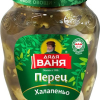 Перец маринованный Дядя Ваня Халапеньо, 350 г