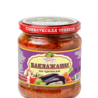 СЕМИЛУКСКАЯ ТРАПЕЗА Закуска овощная "Баклажаны по-гречески", 460 гр
