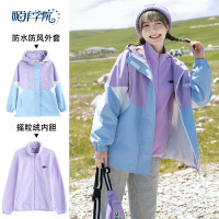 衝鋒衣外套三合一2023潮牌少女大童高中生初中學生春秋工裝風夾克