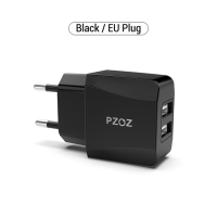 Сетевое зарядное устройство PZOZ, 2 порта USB * 2,1A