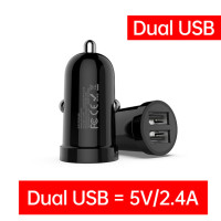 PZOZ USB Автомобильное Зарядное Устройство 2.4A Мини Быстрая Зарядка Быстрое Автомобильное USB Зарядное Устройство Для iPhone Xiaomi Huawei Адаптер Мобильного Телефона Универсальное Зарядное Устройство