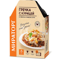 Гречка с курицей и грибами Мираторг, замороженная, 260 г