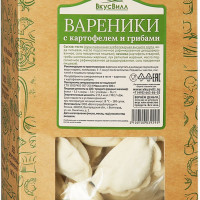 Вареники с картофелем и грибами ВкусВилл, замороженные, 500 г