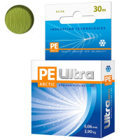 Плетеный шнур для рыбалки AQUA PE ULTRA ARCTIC зимний (30m), от 0,04 до 0,25mm (Braided line for ice fishing)