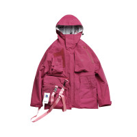 衝鋒衣女潮牌三合一韓國戶外可拆卸羊羔毛內膽加厚進藏旅遊情侶男