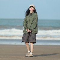 日系復古設計感戶外工裝外套男女 cityboy機能衝鋒衣薄款夾克潮牌