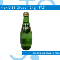 Минеральная вода Perrier / Перье газированная стекло (0,33л*24шт)