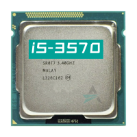 Четырехъядерный процессор i5 3570, 3,4 ГГц, L3 = 6 Мб, 77 Вт, разъем LGA 1155, десктопный процессор, телефон, бесплатная доставка