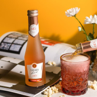 LIGHT LIVE Sparkling Rose MINI (Alc.0.0%, 0.2L) Безалкогольное шампанское, игристое вино розовое полусладкое, Германия