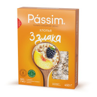Хлопья быстрого приготовления мультизлаковые PASSIM отборное качество,  450 г