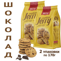 Печенье сдобное JERRY с кусочками глазури (170г х 2шт)