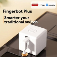 Кнопка переключения Tuya Zigbee Fingerbot Plus с голосовым управлением и поддержкой Alexa и Google Assistant