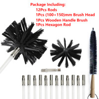 Щетка для дыма POM до 11,88-33,8 футов 100/150 2 в 1