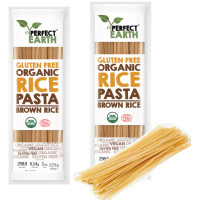 BIO Рисовая органическая лапша КОРИЧНЕВЫЙ рис Perfect Earth (паста, спагетти, лапша ) / БЕЗ ГЛЮТЕНА 2х225г