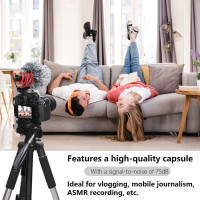 Накамерный микрофон Saramonic Vmic Mini II для DSLR камеры iPhone Android смартфона ПК ноутбука Youtube записи Vlog