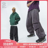 NOTHOMMEBLUE藍岐2023春裝新款工裝機能風傘兵褲可調節束腳長褲男