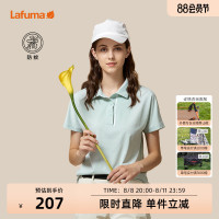 LAFUMA樂飛葉夏季戶外POLO領快乾運動時尚短袖T恤女LFTS0BS23