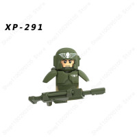 Пластиковые фигурки солдат японской армии для блочного конструктора в ассортименте, 4,5 см