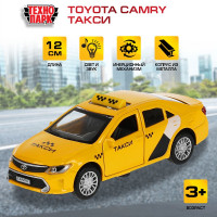 Машинка игрушка детская для мальчика Toyota Camry Такси Технопарк детская металлическая модель коллекционная со звуком и светом 12 см