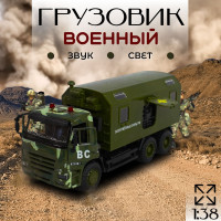 Машинка Play Smart Военный Грузовик 1:52 свет и звук