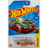 HKK14 Машинка игрушка Hot Wheels металлическая коллекционная TRACK MANGA серый;салатовый