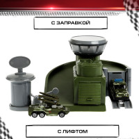Парковка для машинок Технопарк гараж детский 2 этажа и 2 машинками в наборе
