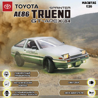 Коллекционная модель автомобиля Toyota Corolla Sprinter Trueno GT-APEX AE86. Металлическая модель автомобиля ТОЙОТА. Масштаб 1:20