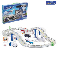 Автотрек Аэропорт, 1 машина работает от батареек + сменный кузов, длина трассы 180 см